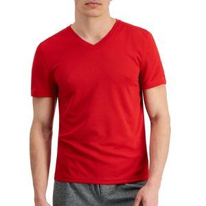 Ideology Mens Licorice Red Birdseye Mesh V-Neck T-Shirt size 2XL